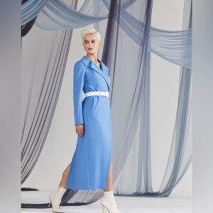 Laura Green London Light Blue Charlotte Trench Coat and Dress in One Size XS